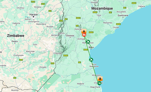 11 Days Mozambique Bush & Beach (Luxury) - Map